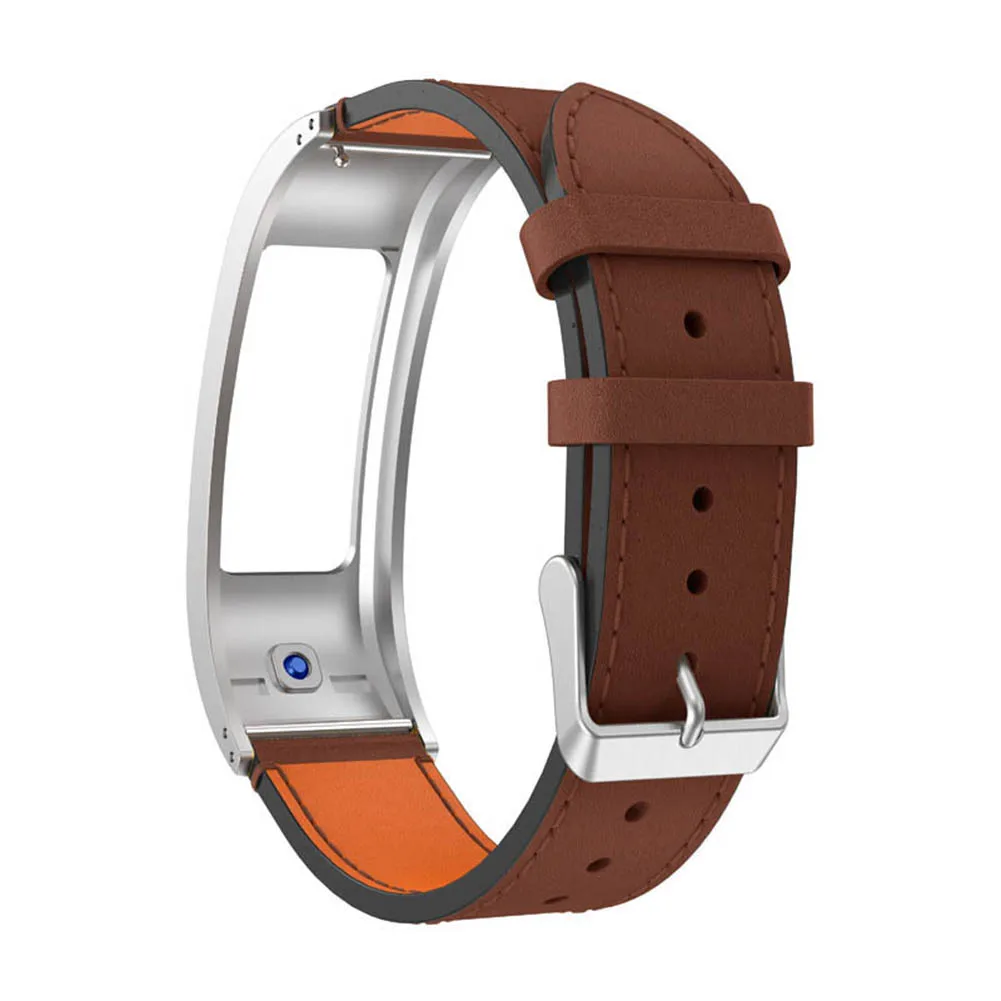 Кожаный ремешок для наручных часов Garmin Vivofit2/Vivofit JR предложения - Цвет: Silver Brown