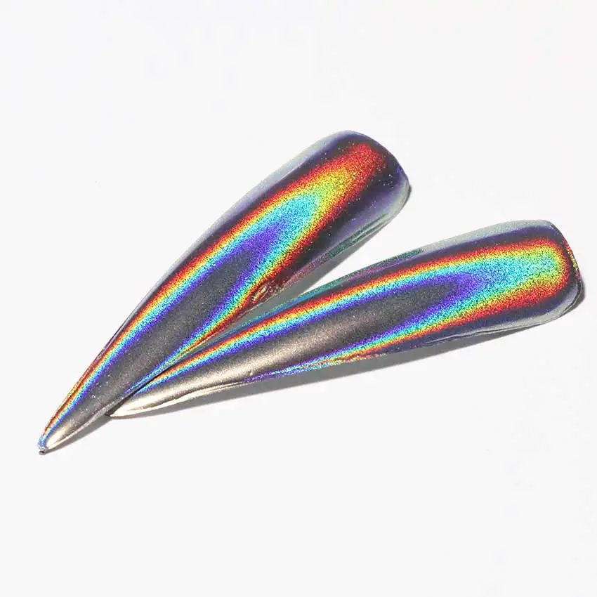 Born Queen 0,5 г/кор. голографические лазерные блестки для ногтей Holo Rainbow ногтей порошок для ногтей Хромовая пыль Маникюр украшения для ногтей