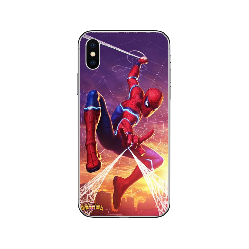 Чехлы для телефонов ciciber Marvel для iPhone 11 Pro Max, чехол для iPhone XR 8 7 6 6S Plus X XS MAX 5S SE, мягкий чехол из ТПУ