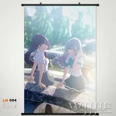 Японский домашний декор аниме плакат в рулоне Irozuku Sekai no Ashita kara - Цвет: Цвет: желтый