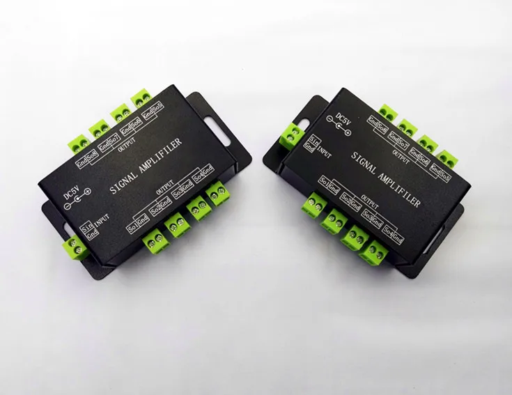 DC5V-24V усилитель сигнала через SPI выходной сигнал симфония 8 группы управления усилитель для музыкальный контроллер ws2811 5050 светодиодные ленты