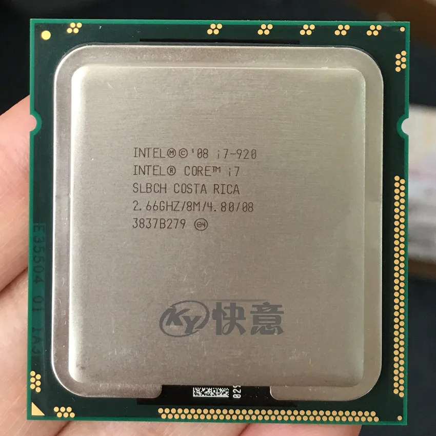 

Intel Core i7-920 SLBCH/SLBEJ 2.66 GHz Quad-Core L3 8M Processor Socket LGA1366 I7 920 CPU working 100%