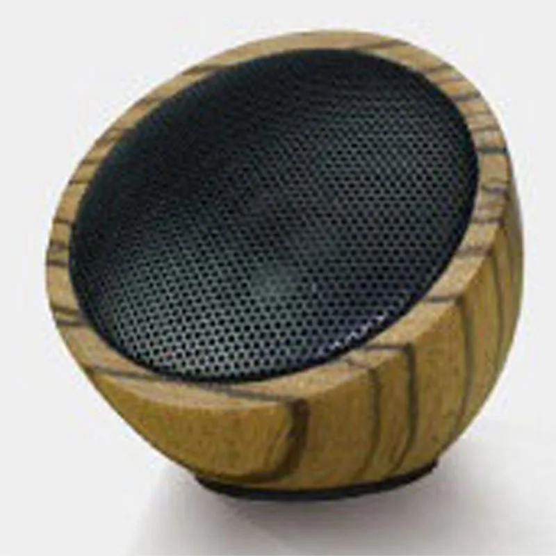 Zebrawood Твердый деревянный полушарие Bluetooth динамик индивидуальный подарок аудио мини Bluetooth беспроводной динамик для музыкального купола - Цвет: Zebrawood