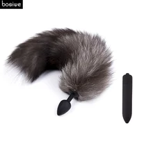 Mini Bullet Vibrator 10 Speed,Anal Plug Fox Tail,BDSM Fetish G spot Massager Erotic Toys Dildo Intimate Sex Toys Products