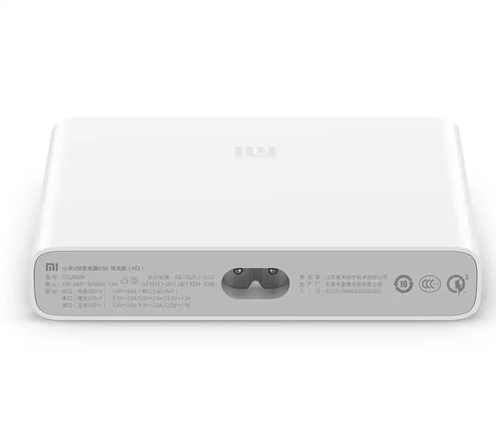Оригинальное быстрое зарядное устройство XIAOMI QC3.0 для смартфонов 110-240 в 60 Вт 5 портов USB 1 Type-C выход QC 3,0 USB-C для iphone PAD