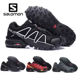 Salomon speed Cross 4 CS обувь мужская беговая Обувь Черный Белый Красный кроссовки женские брендовые кроссовки мужские спортивные туфли