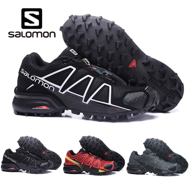 Salomon speed Cross 4 CS обувь мужские беговая Обувь Черный Белый Красный кроссовки женские брендовые кросовки мужские спортивные туфли