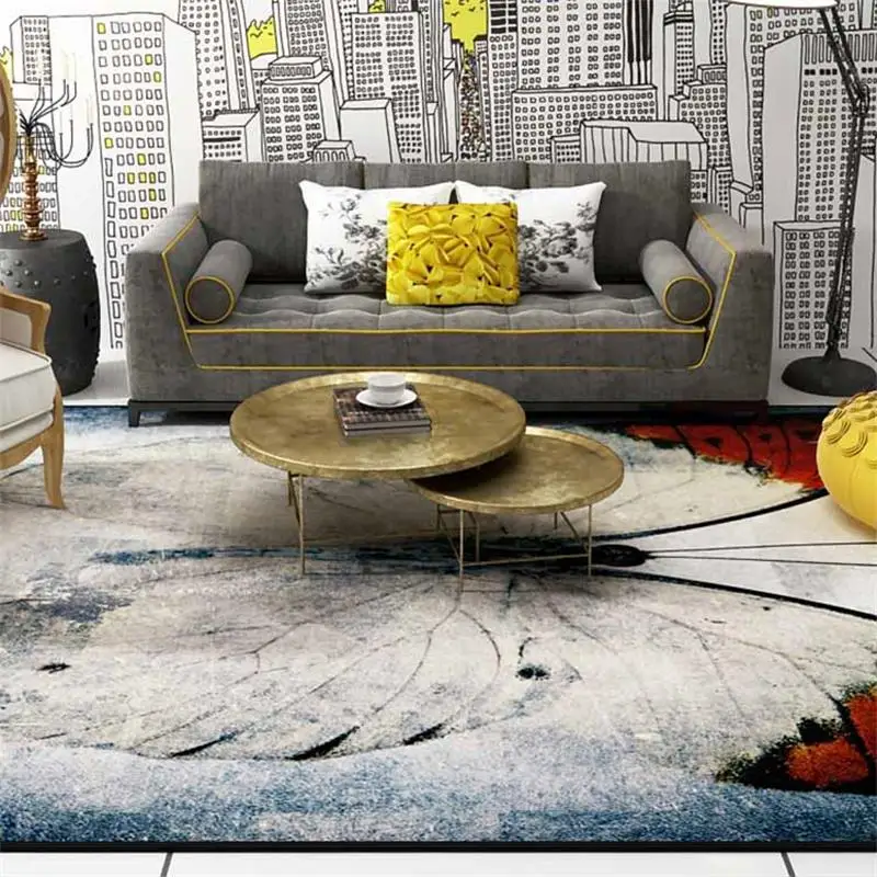 Стильные ковры с изображением животных для гостиной, дома, гостиной, кофейного пола, диван, коврик для учебы, мягкие коврики