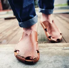 Männer Sandalen Sommer 2016 Mode Neue Halbschuhe Männliche Schuhe Badesandalen Männer Casual Flache hausschuhe Schuhe