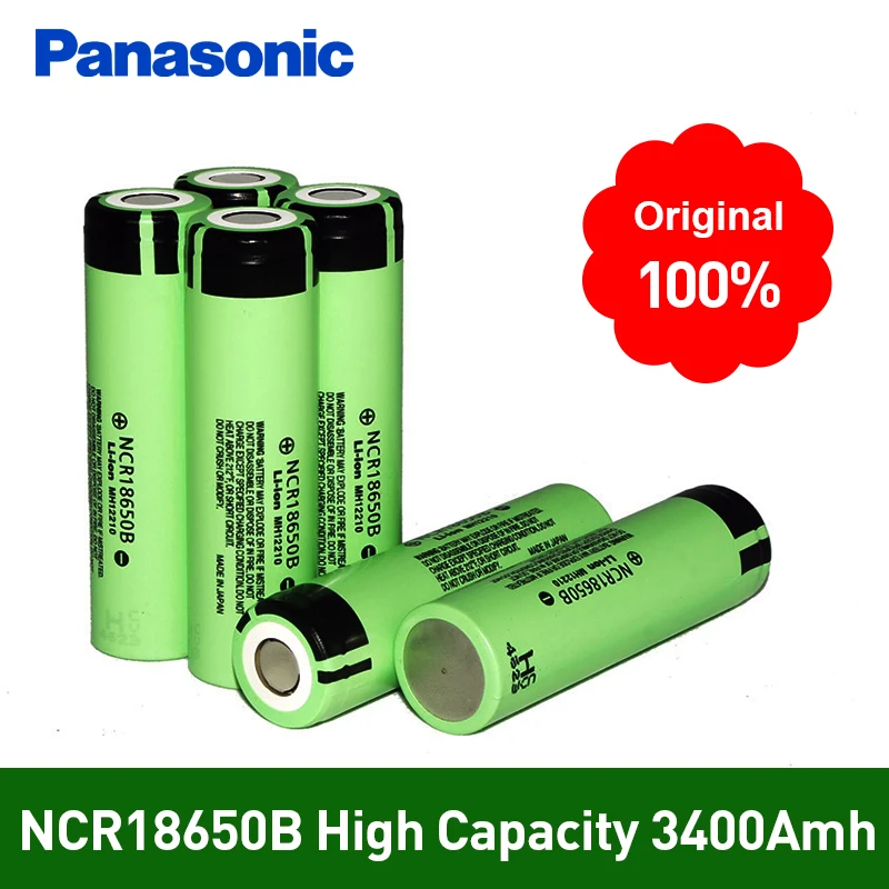 NCR18650B 3,7 v 3400 mah 18650 литий-ионная аккумуляторная батарея для фонариков Panasonic