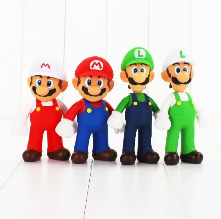 13cm Super Mario Figures Toys Super Mario Bros Bowser Luigi Koopa Yoshi Mario Maker Odyssey PVC Action Figure Model Doll Toy