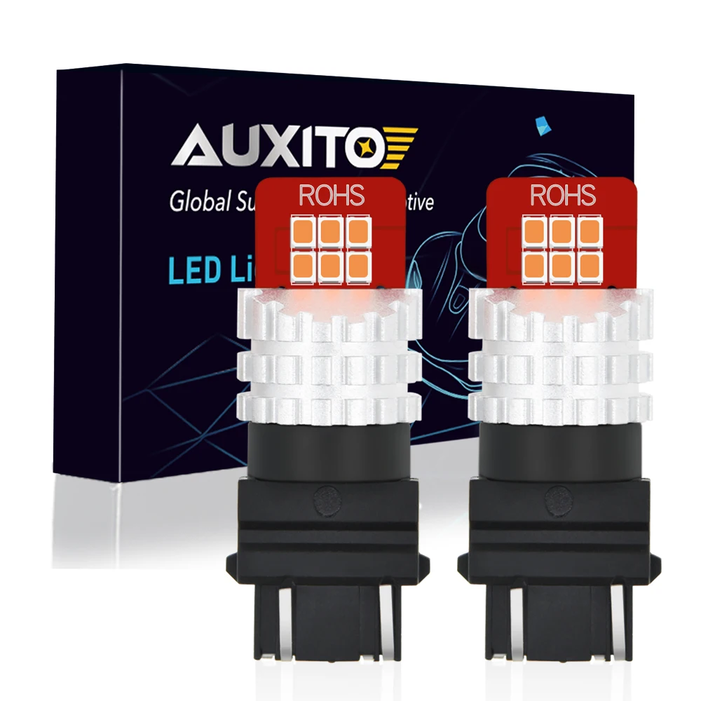 

2pcs T25 3157 Led Bulb Turn Signal Light P27 7W High Power 12 SMD Car Light 3156 LED Car Stop Brake White Yellow Amber