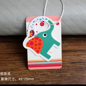 

Customized Kids Wearing's Paper Card Hang Tags