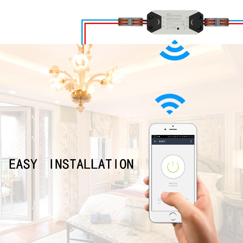DIY WiFi дистанционный переключатель освещения таймер Универсальный Выключатель беспроводной пульт дистанционного управления работает с Alexa Google Home умный дом автоматизация