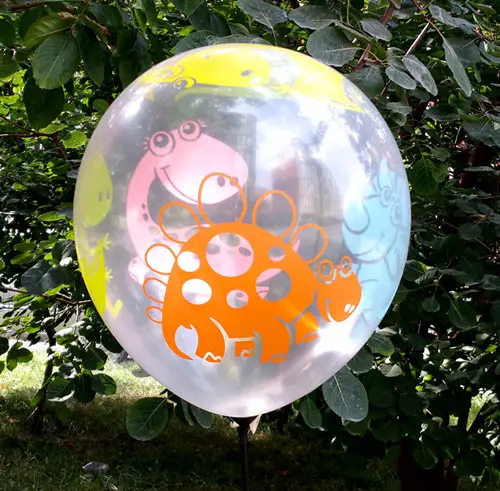 12 inch big clear transparent dinosaur balloons colors children kids party supplies boys Birthday Party Decoration 4