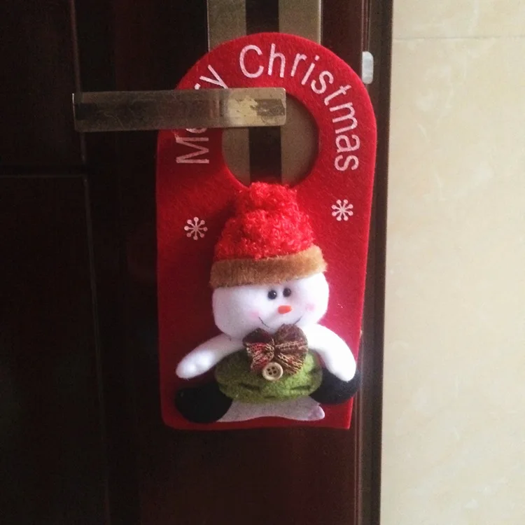 Горячая Распродажа рождественские украшения Висячие двери оконные украшения Санта-Клаус Снеговик Рождественские украшения аксессуары