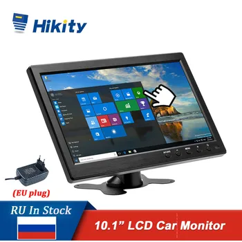 

Hikity 10.1" LCD HD Monitor Mini TV & Computer Display Color Screen 2 Channel Video Input Security Monitor With Speaker HDMI VGA