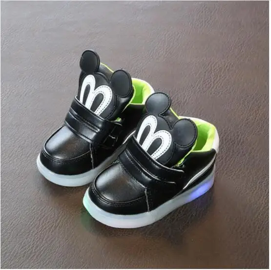 

Cute Lovely Princess Boys Girls Boots Cartoon Children Shoes Casual Fashion LED Light Baby Kids Shoes Led Sneakers