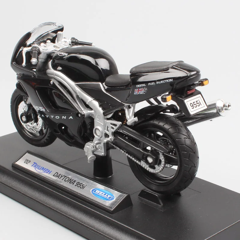 1:18 весы Welly mini Triumph Daytona 955i Спорт Мотоцикл литье под давлением Модель Миниатюрные игрушки подарки для детского коллекционирования