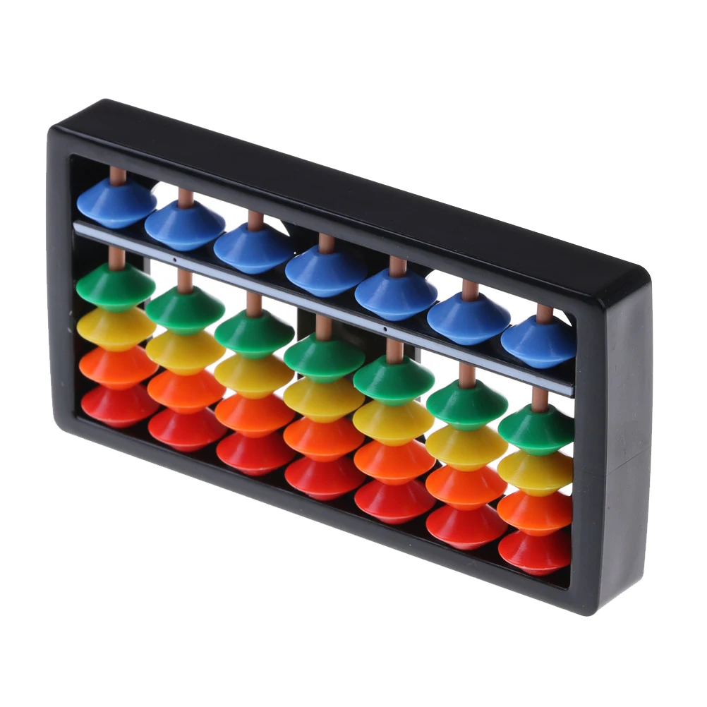 

Plastic Abacus Arithmetic Soroban 7 Digits Kids Maths Calculating Tools Chinese Abacus Toys Abacus educational Small Size 12x6cm