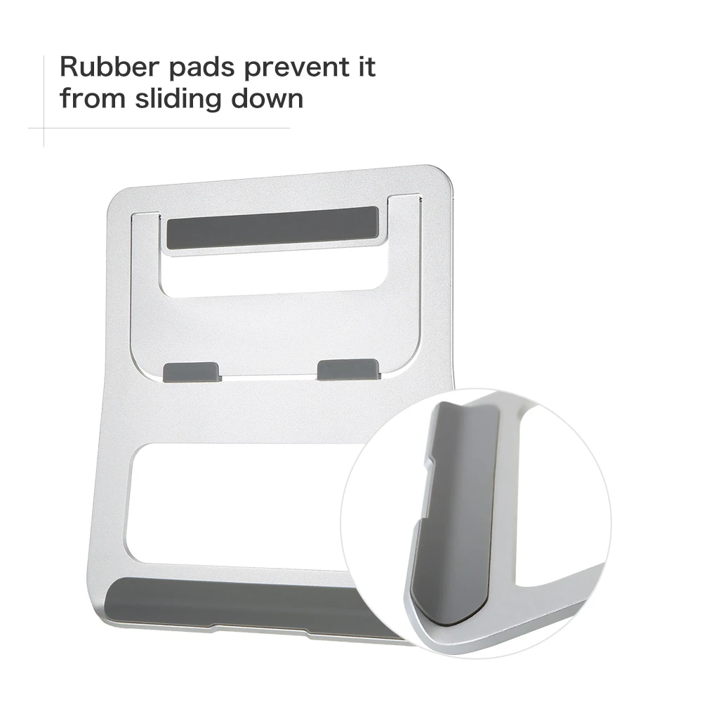  Ergonomic Design Aluminum Alloy Laptop Stand Desk Dock Holder Bracket Cooler Cooling Pad Foldable f