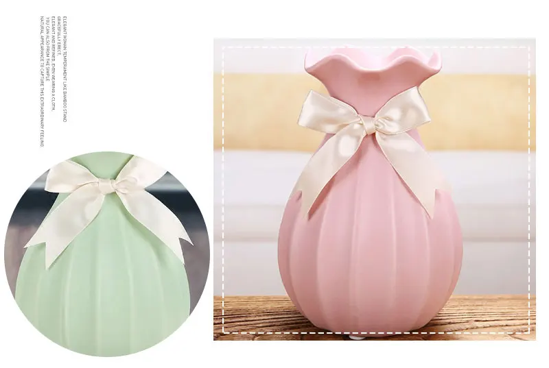 Керамическая ваза для домашнего декора, китайский художественный декор для рабочего стола, фарфоровая ваза для цветов розового, синего, белого цветов, креативный подарок