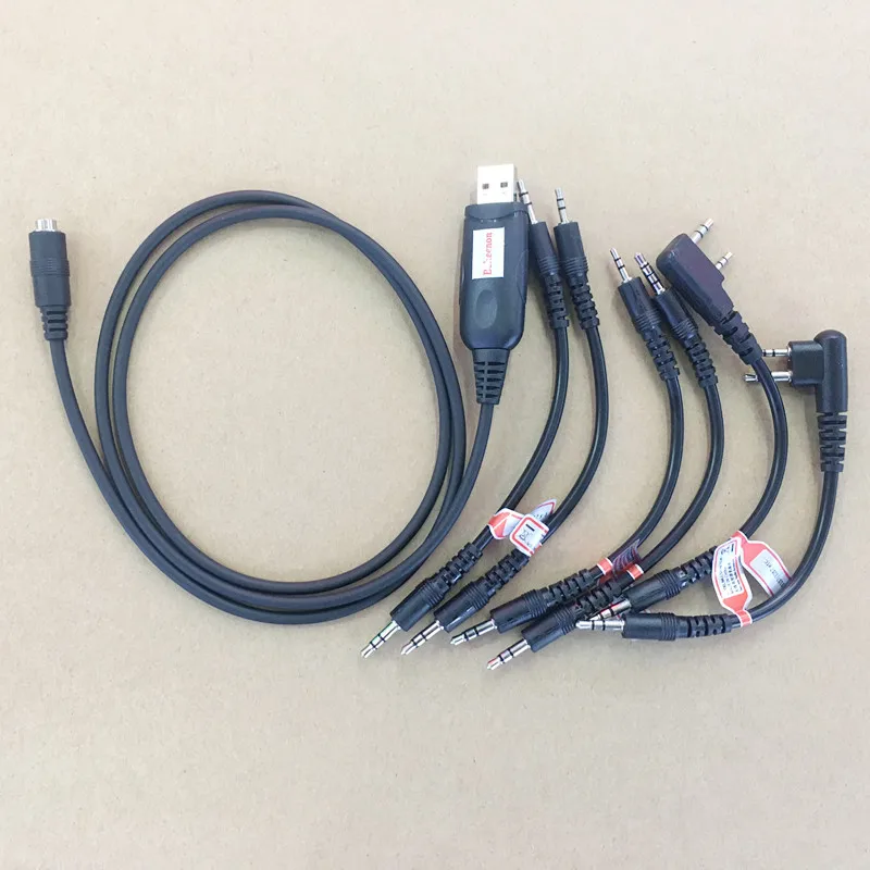Многофункциональный 6 в 1 USB кабель для программирования Kenwood Baofeng motorola Yaesu Icom Hytera и
