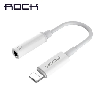 

ROCK Lighting to 3.5 mm Audio Adapter Cable for Lightning 3.5mm Jack headphone Converter for iPhone 7 8 X Xs OTG AUX Adaptador