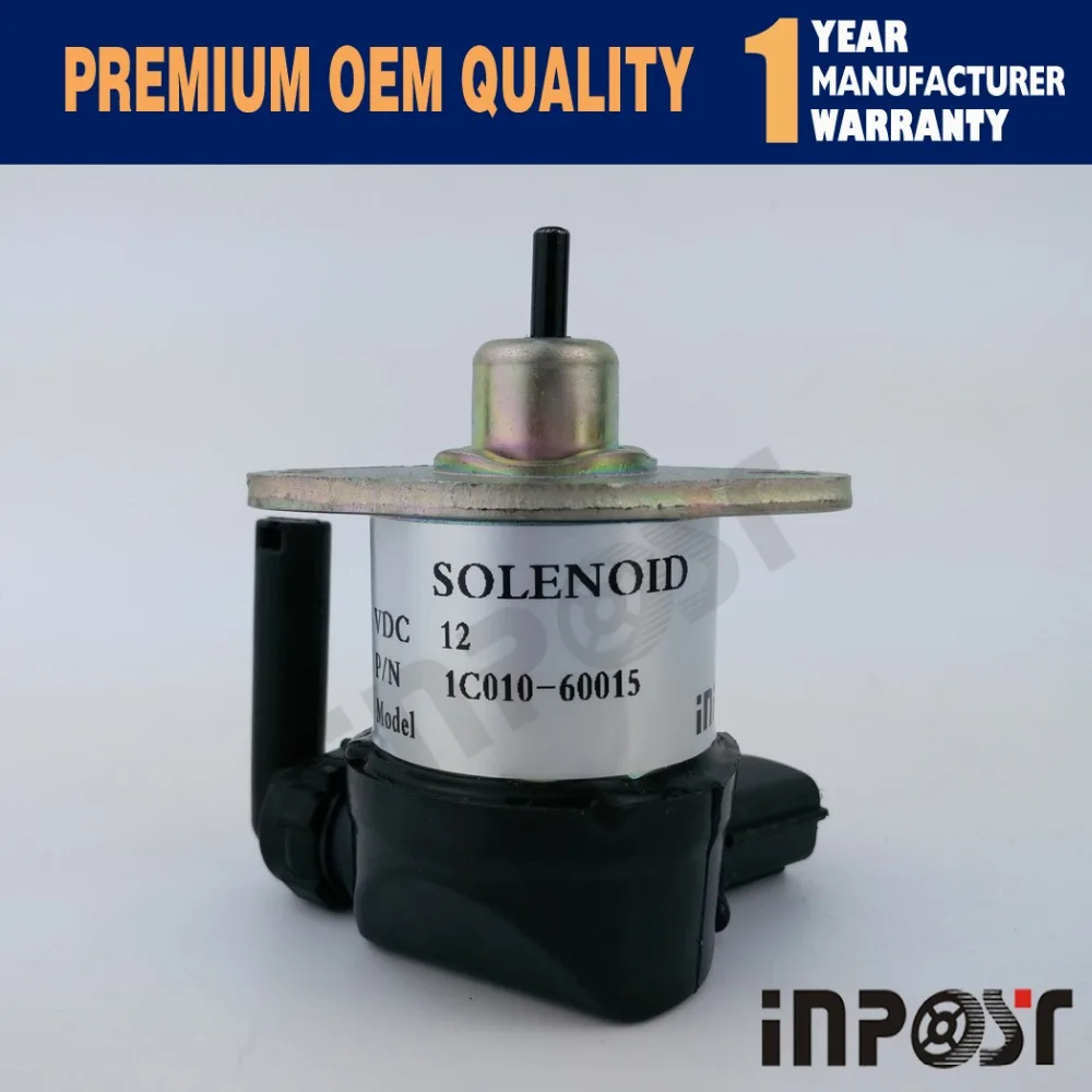 

Fuel shut off solenoid Kubota 1C010-60015 1C010-60016 1C010-60017 1C010-60014