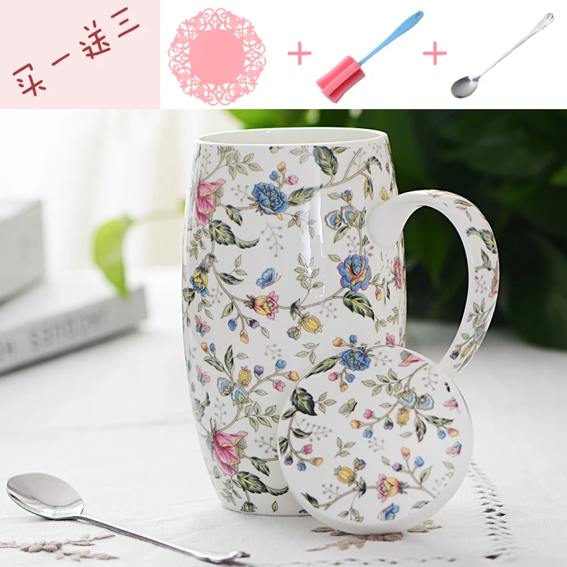 Костяные фарфоровые чашки керамические кофейные кружки большой емкости кружки с крышками чашки творческий бытовой пояс чашки