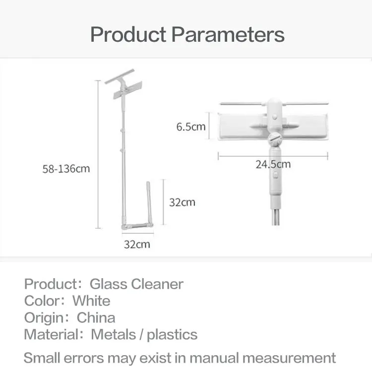 Щетки для очистки окон, длинная ручка, очиститель окон, стеклянный скребок, телескопическая штанга, вращающаяся головка с чистящей тканью, резиновый стеклоочиститель