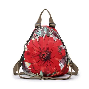 

Female Printing Backpack Women Small Vintage Floral Travel Casual Backpacks