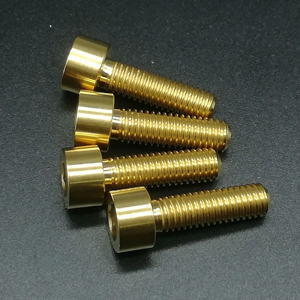 4 шт. титановые болты с шестигранной головкой 6 х16 мм|titanium bolts|bolt tiscrew allen head |