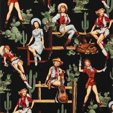 BZ32 100*130 см, 3 цвета, западный стиль, Ретро стиль, европейский стиль, хлопок, саржа, поплин, ткань для женщин, платье, юбка