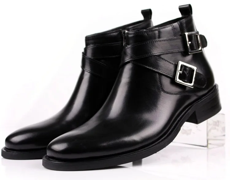 Mens boots with buckles and straps Clearance