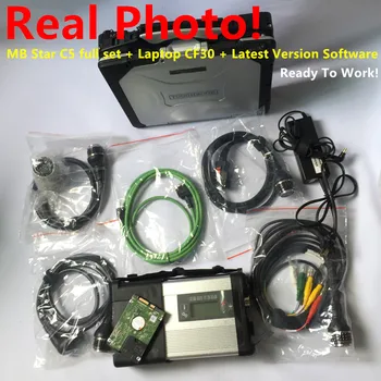 

High quality MB Star C5 SD Connector C5 with newest software 2020.06v diagnostic tool mb c5 with CF30 Laptop vediamo0/X/DSA/DTS