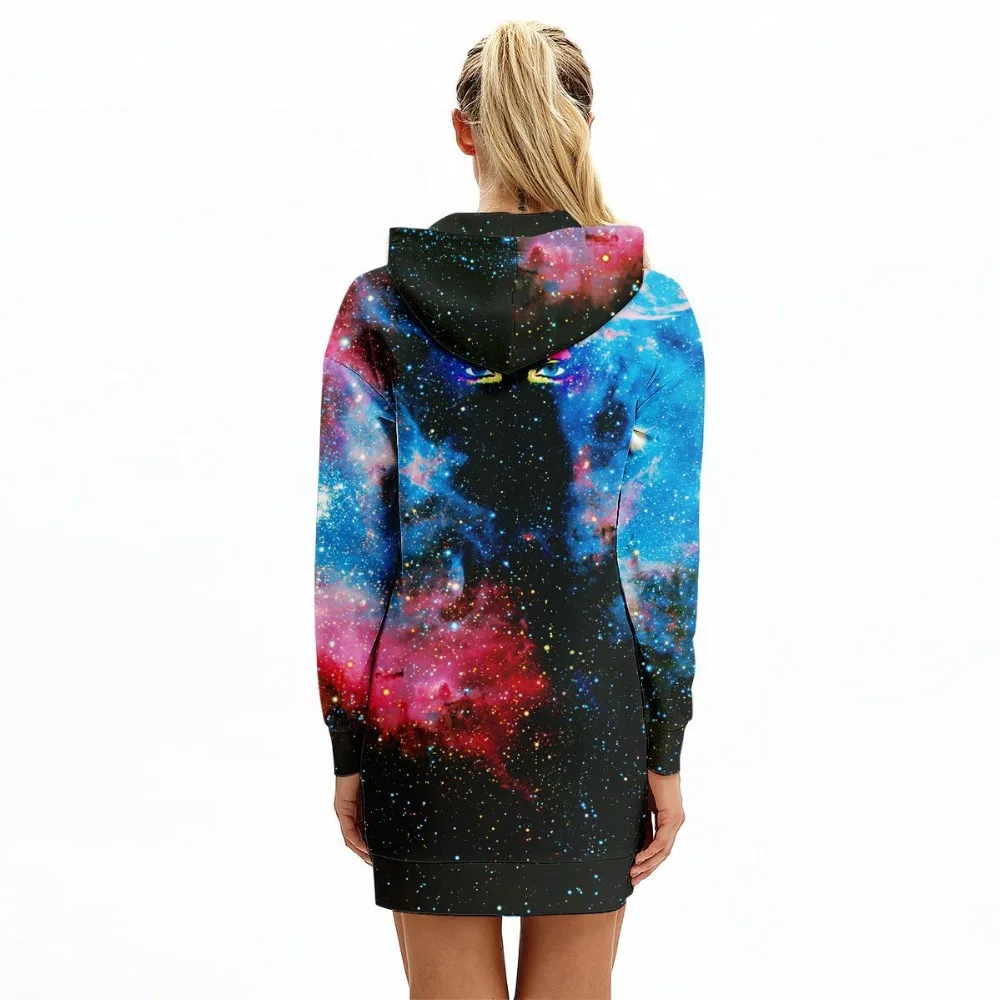 JSMY New fashion Space Galaxy Starry Sky Long Sweatshirt Casual Pullover Hooded Top JSMY New fashion Space Galaxy Starry Sky Long Sweatshirt Casual Pullover Hooded Top