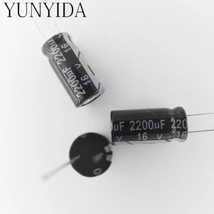 Алюминиевый электролитический конденсатор 16 в 2200 мкФ 10 шт.|electrolytic capacitors|aluminum
