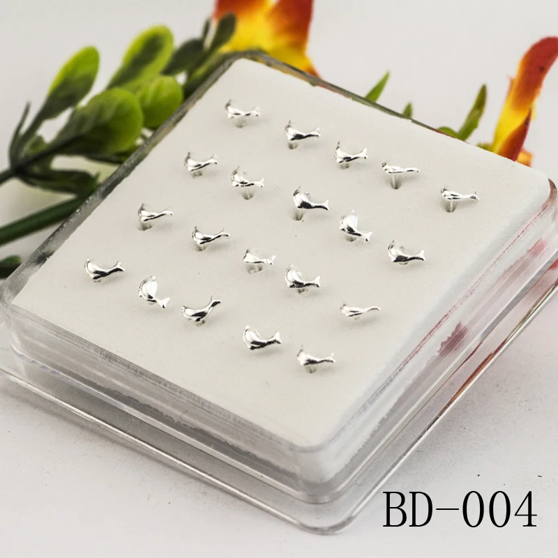 

Silver Nose Stud Bird Shape Nose Nail Women's Fashion Puncture jewelry piercing Fashion Jewelry