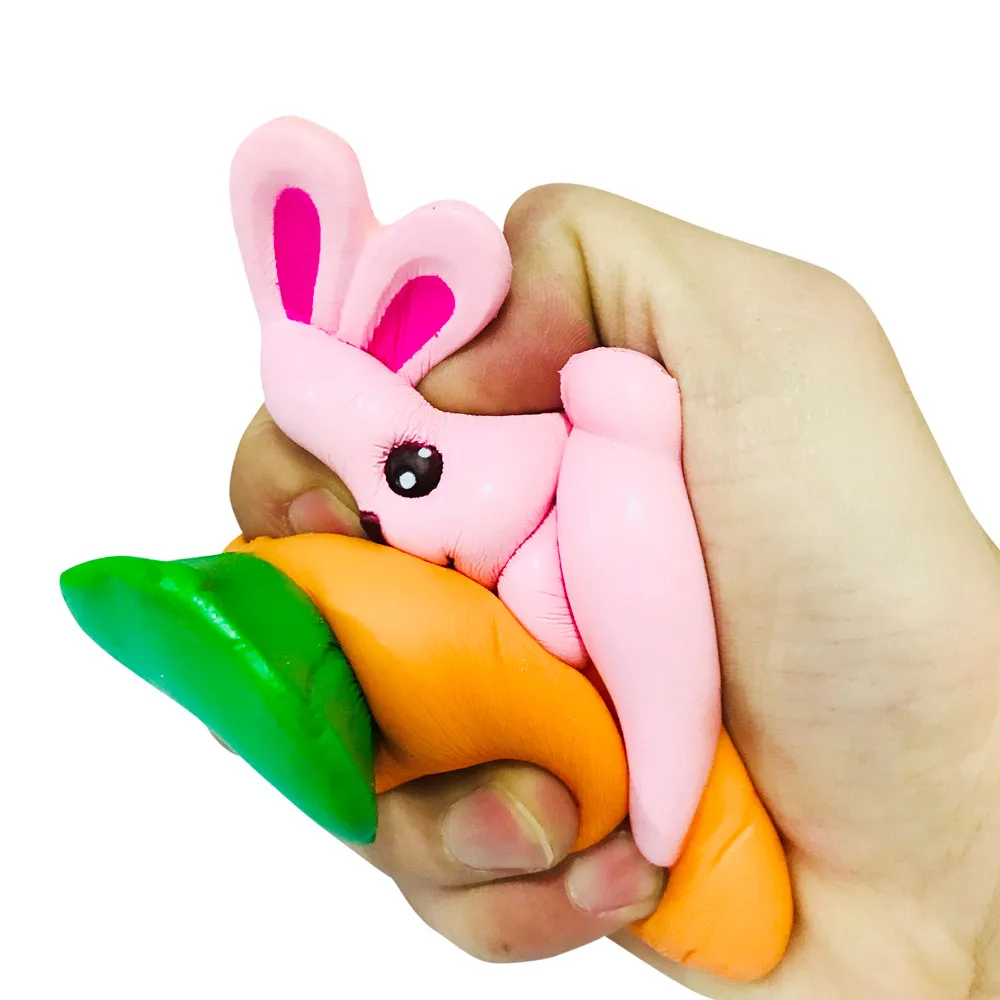 Новая мода 3D сжимающий мягкий морковный кролик медленно растущий крем ароматизированные декомпрессионные игрушки с высоким качеством горячая Распродажа Топ