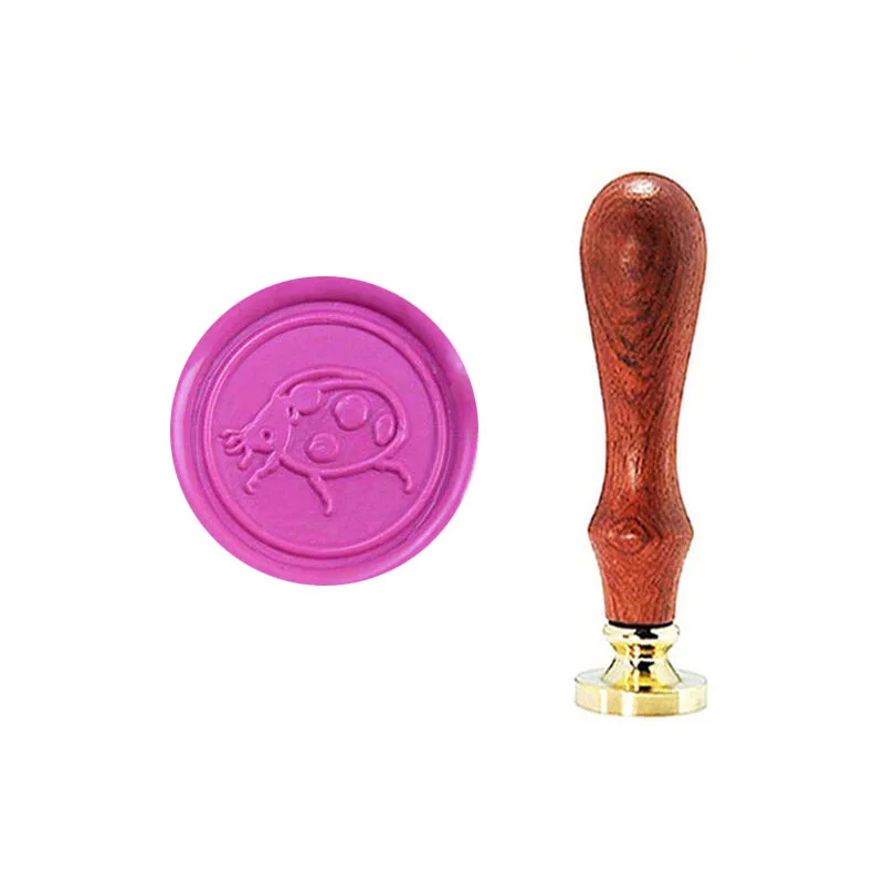 1 wax seal stamp Насекомое, Жук печать штамп воск печать штамп Свадебные приглашения винтажный подарок Палисандр Ручка изображение на заказ письмо подпись на заказ - Цвет: 1 wax seal stamp