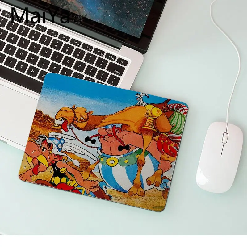 Maiya My Favorite Asterix Obelix gamer play mats Mousepad Top Selling Wholesale Gaming Pad mouse - Цвет: No Lock Edge18x22cm