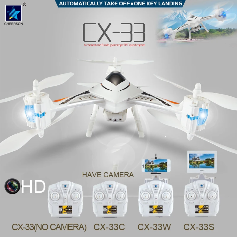 Cheerson CX33 CX33C CX33W CX33S With 4CH 6-axis One Key Functions WIFI Camera Real-Time FPV Transmission RC Helicopter Cheerson CX33 CX33C CX33W CX33S With 4CH 6-axis One Key Functions WIFI Camera Real-Time FPV Transmission RC Helicopter