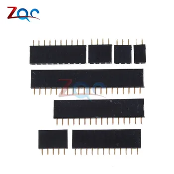 

10pcs Single row female 2.54mm Pitch PCB Female Pin Header Connector Straight Single Row 2/3/4/5/6/8/10/12/14/15/16/20/40Pin