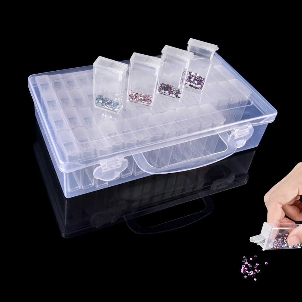 

New Diamond embroidery diamond painting tool Daimond transparent plastic storage box, jewelry Drill Storage Box Gift Accessories