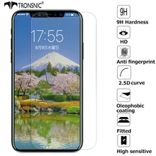 Tronsnic Premium Tempered Glass for iPhone X 8 plus Screen Protector for iPhone 5s 6s plus 7 plus Scratch Proof Anti Fingerprint