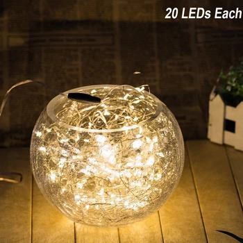 

20LEDs 2m LED String Lights Xmas Christmas Decoration Waterproof Led Fairy Lights 9 Colors For Party Wedding Battery zk40