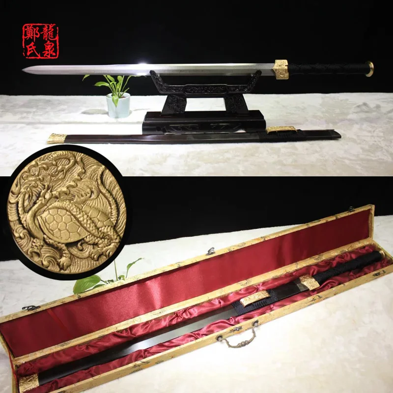 Китайский меч кованый дамасский стальной домашний декор Fungshui металлическое