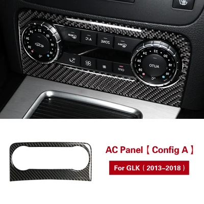 TPIC интерьер углеродного волокна кондиционер управление выходом панель автомобиля стикер Накладка для Mercedes GLK 2013- аксессуары - Название цвета: Config A