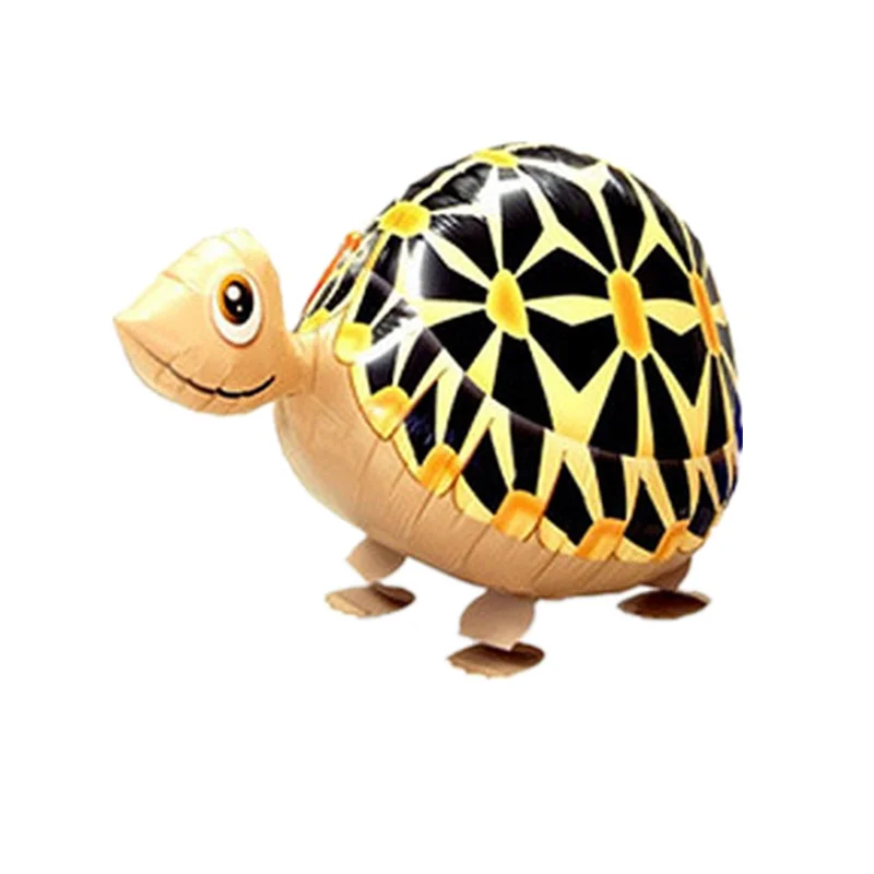 1 шт., милый шарик "шагающие звери", питомец, кот, жираф, динозавр, лягушка, фольгированный шар для детского душа, украшения для детей, подарки на день рождения - Цвет: turtle